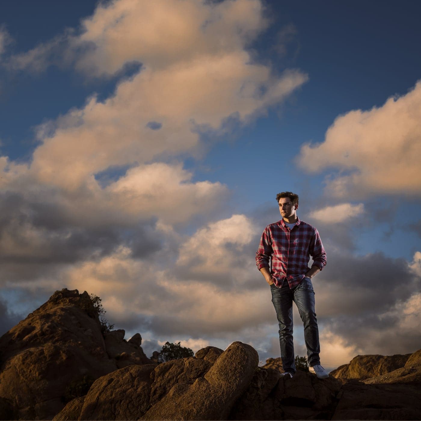 Editorial high school senior portrait