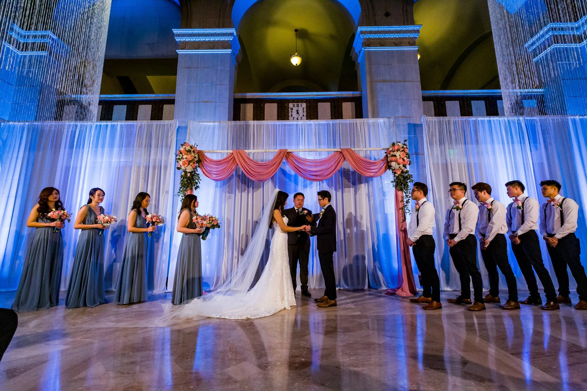 The Phan couple during their Majestic Downtown ceremony