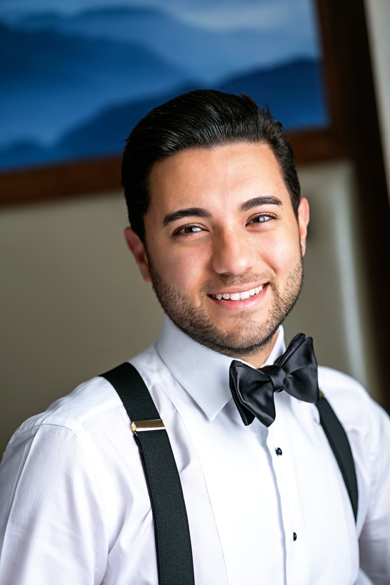 Fady in his tuxedo before the ceremony