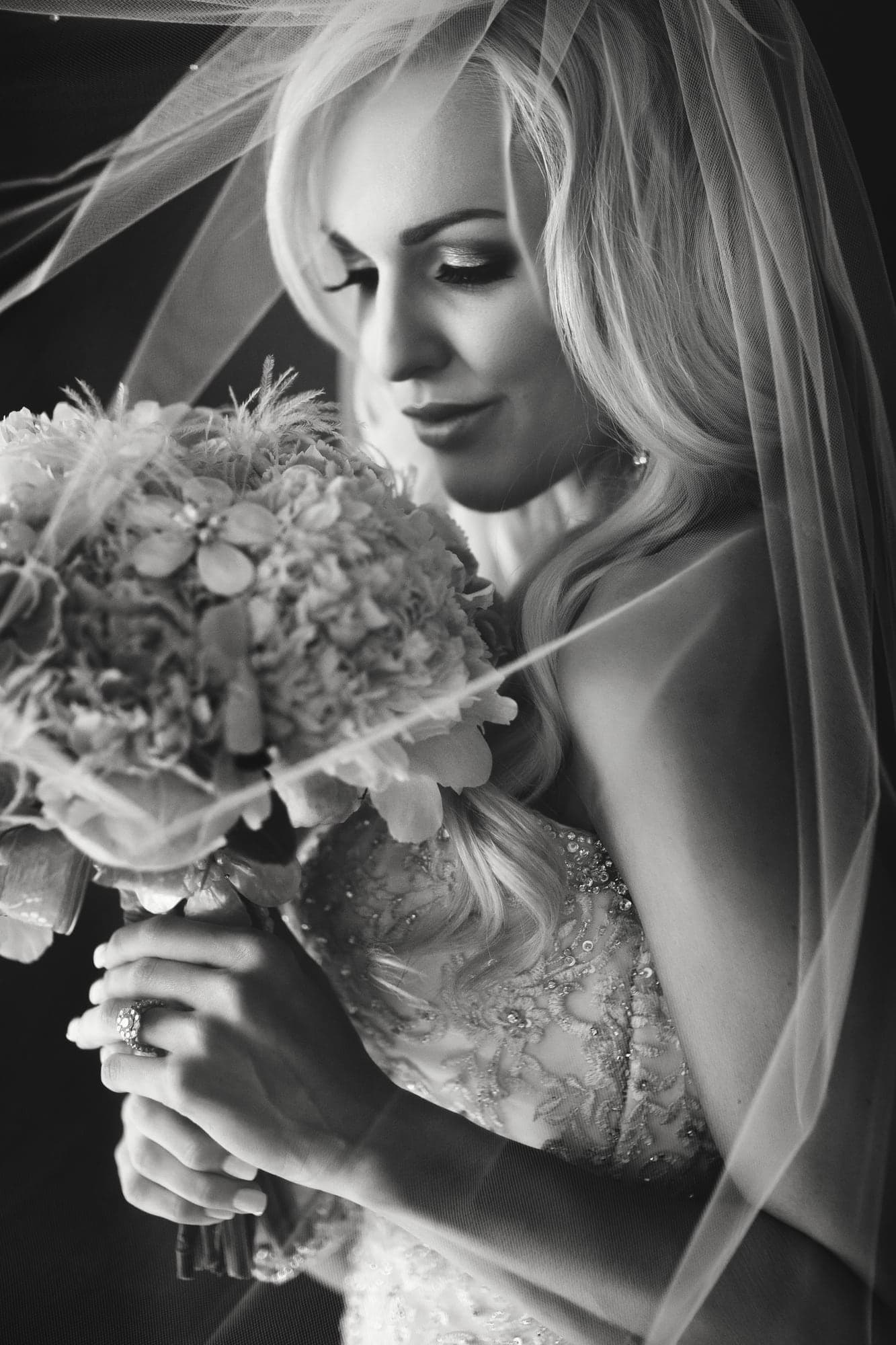 Waterfront wedding portrait at Balboa Bay Club