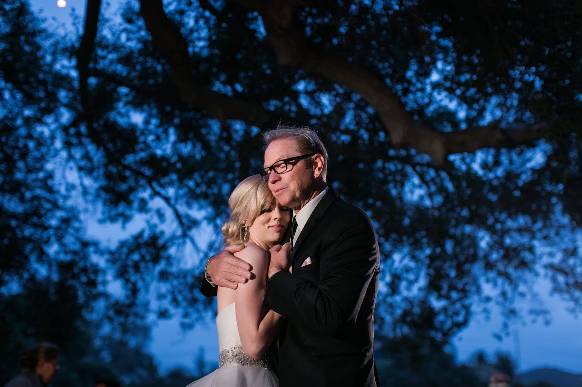 An emotional family moment during the ranch reception