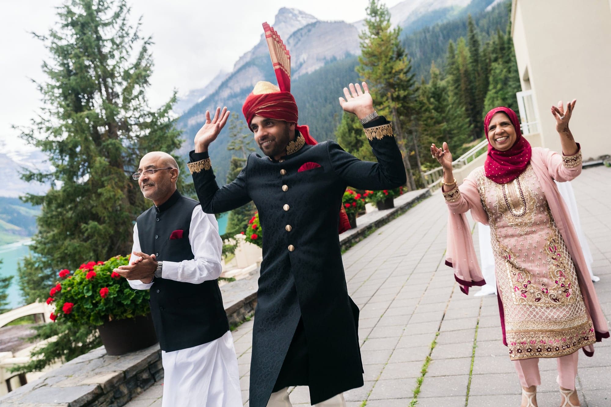 Evening portrait of Lubna and Waqas in the Rockies