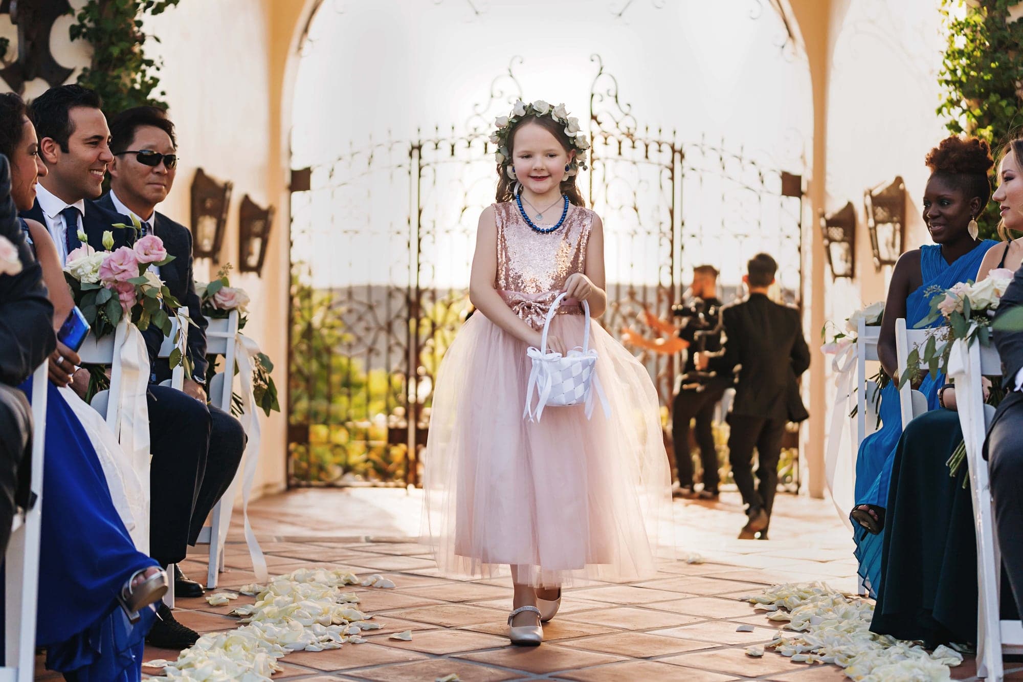 Stephanie and Lauro at their Hummingbird Nest Ranch ceremony