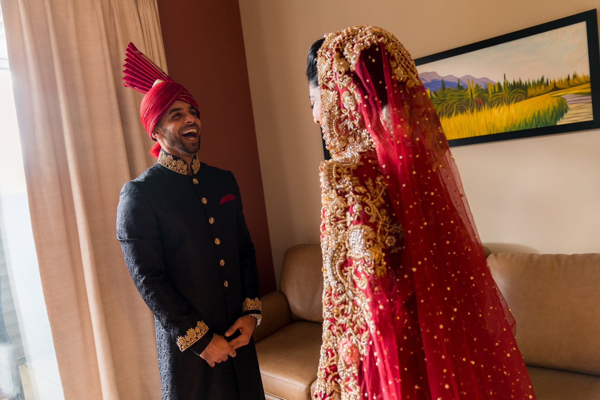 Waqas in traditional wedding attire
