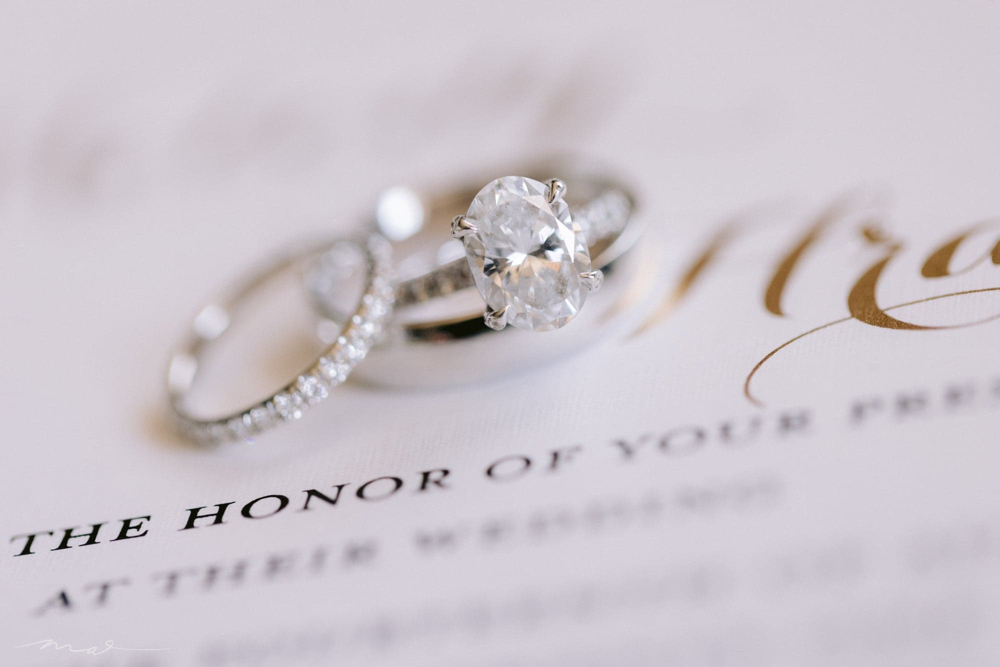 Melody and Hrand's wedding rings