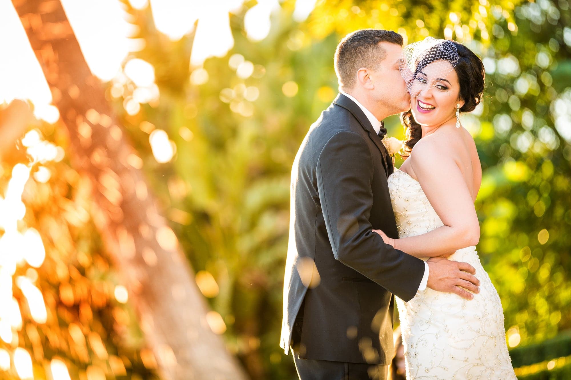 Tiffany and Josh together in the garden