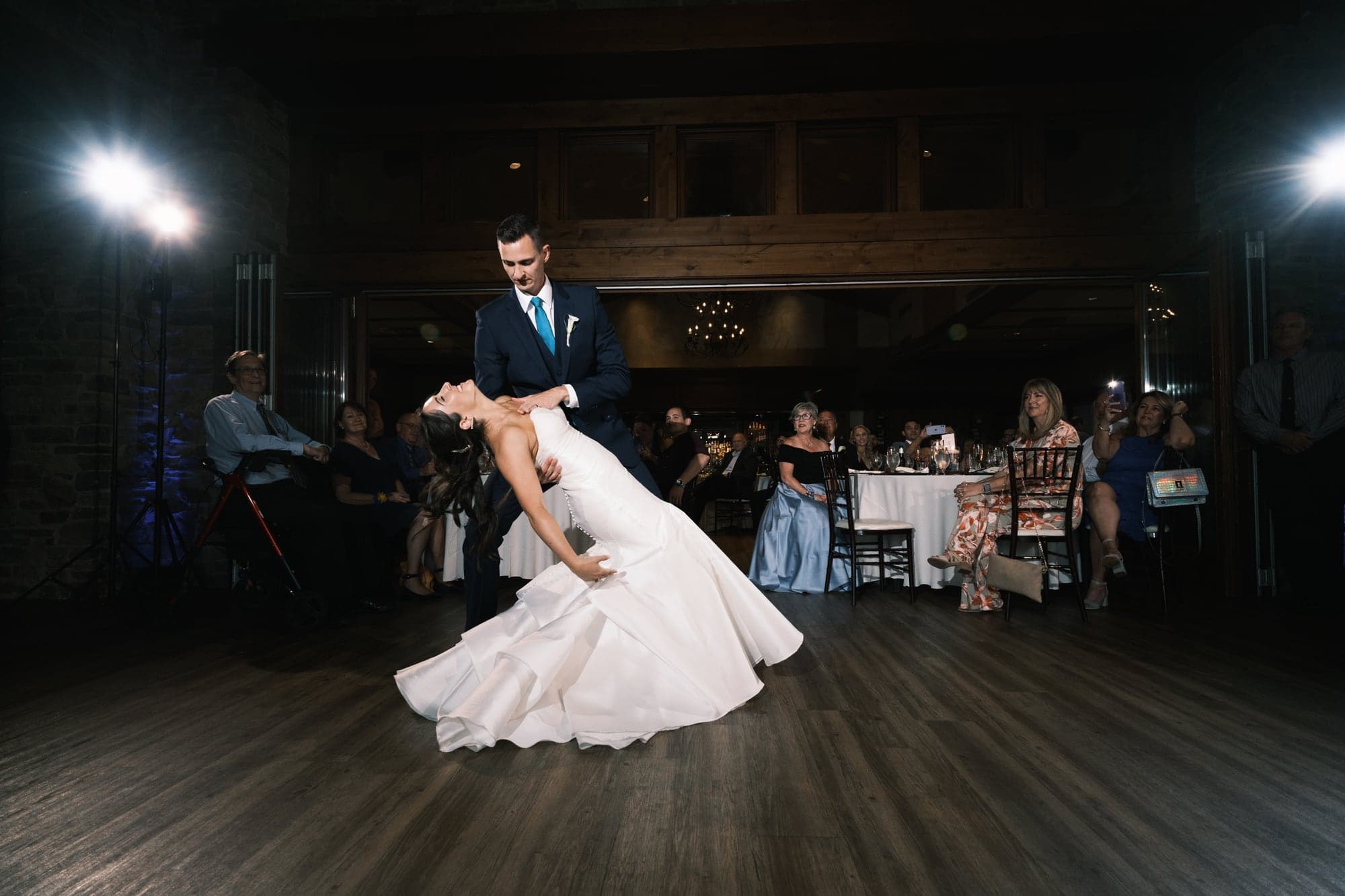 Katherine and Andrew dancing at their reception