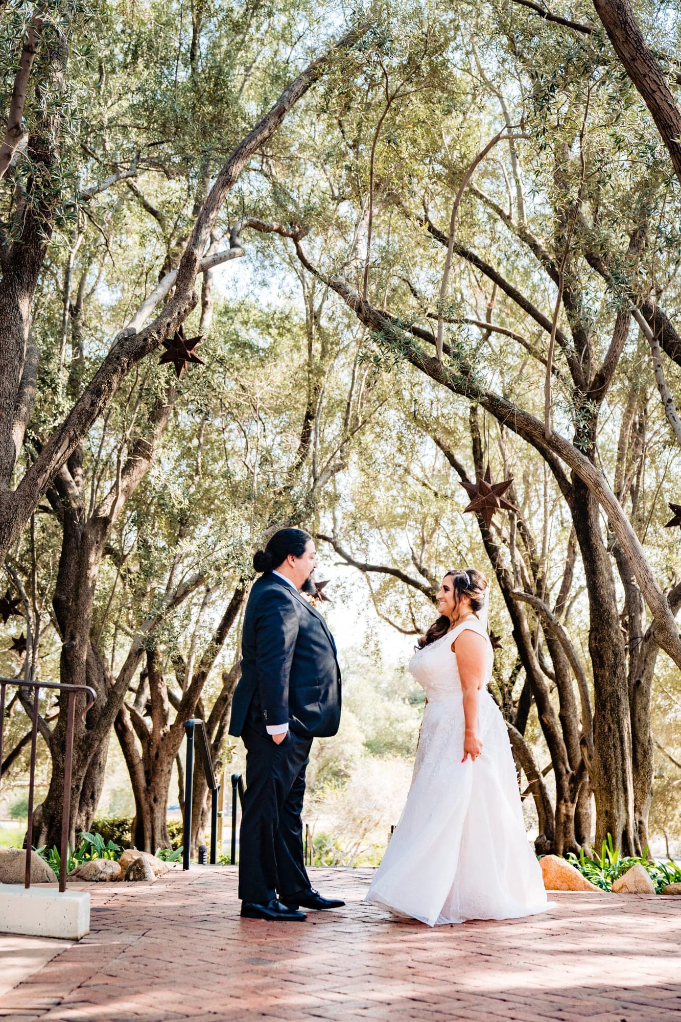 Nareen and Jesse among the Padua Hills trees