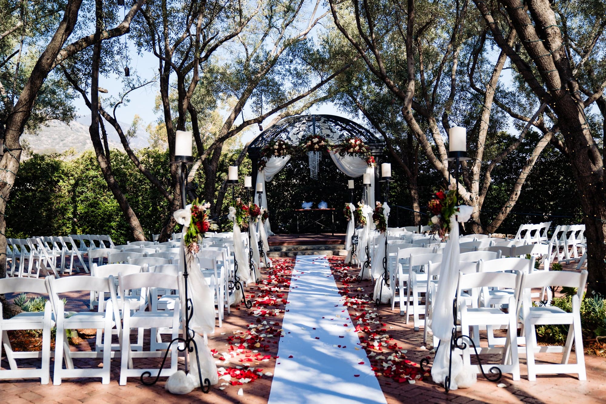 Garden ceremony at Padua Hills Theatre