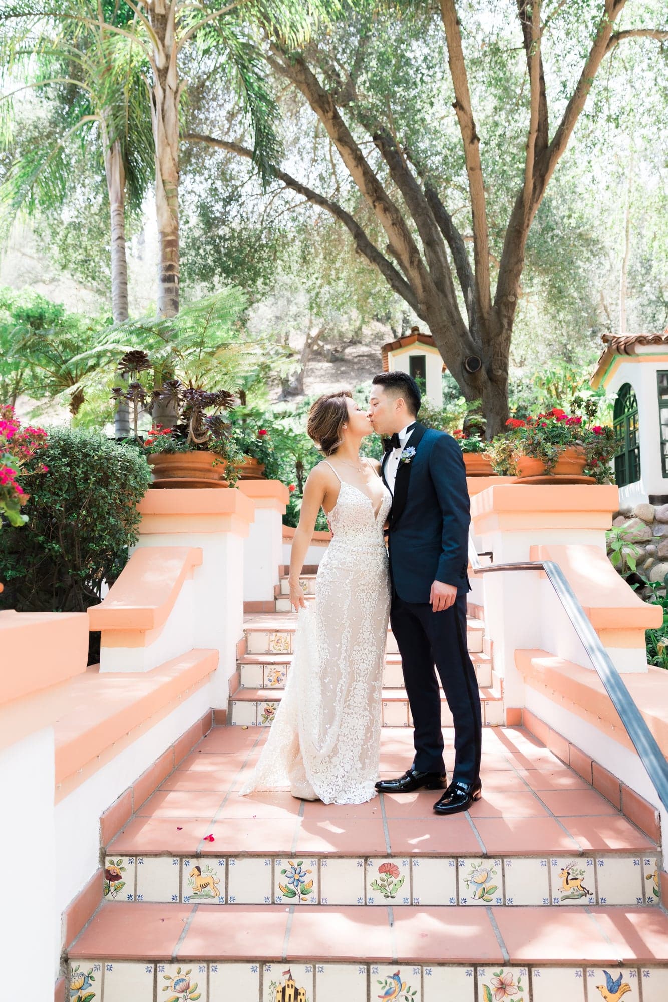 Anthony and Linda photographed in the Rancho Las Lomas gardens