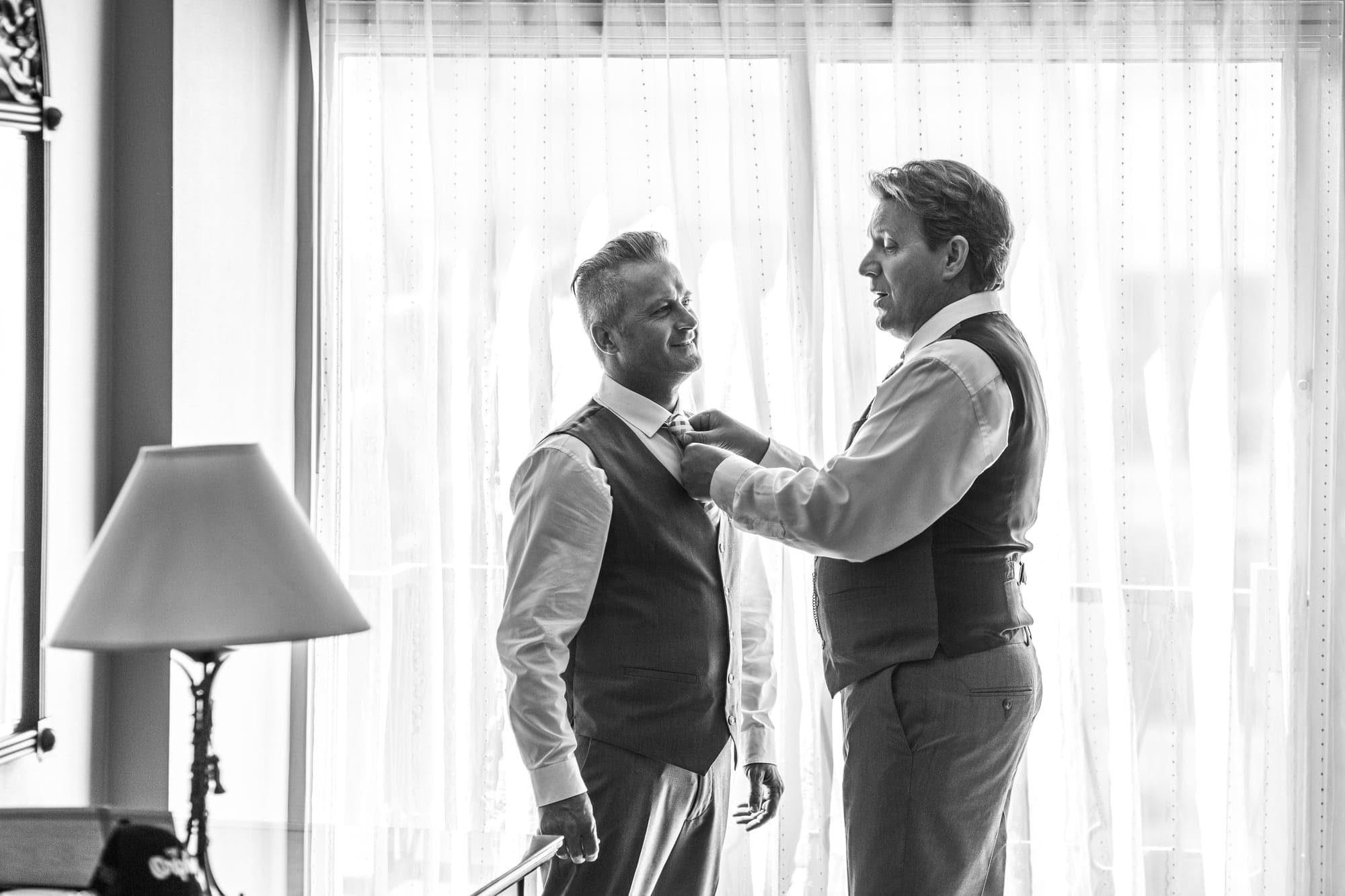 The Heidt couple during their outdoor ranch ceremony