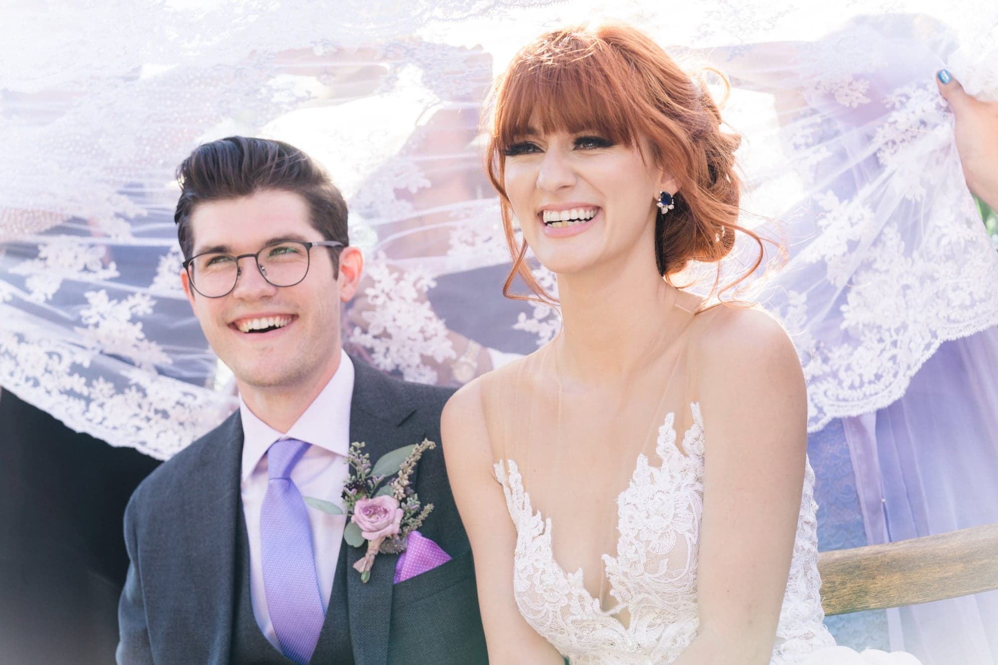 Joseph and Ari sharing a joyful moment before the ceremony