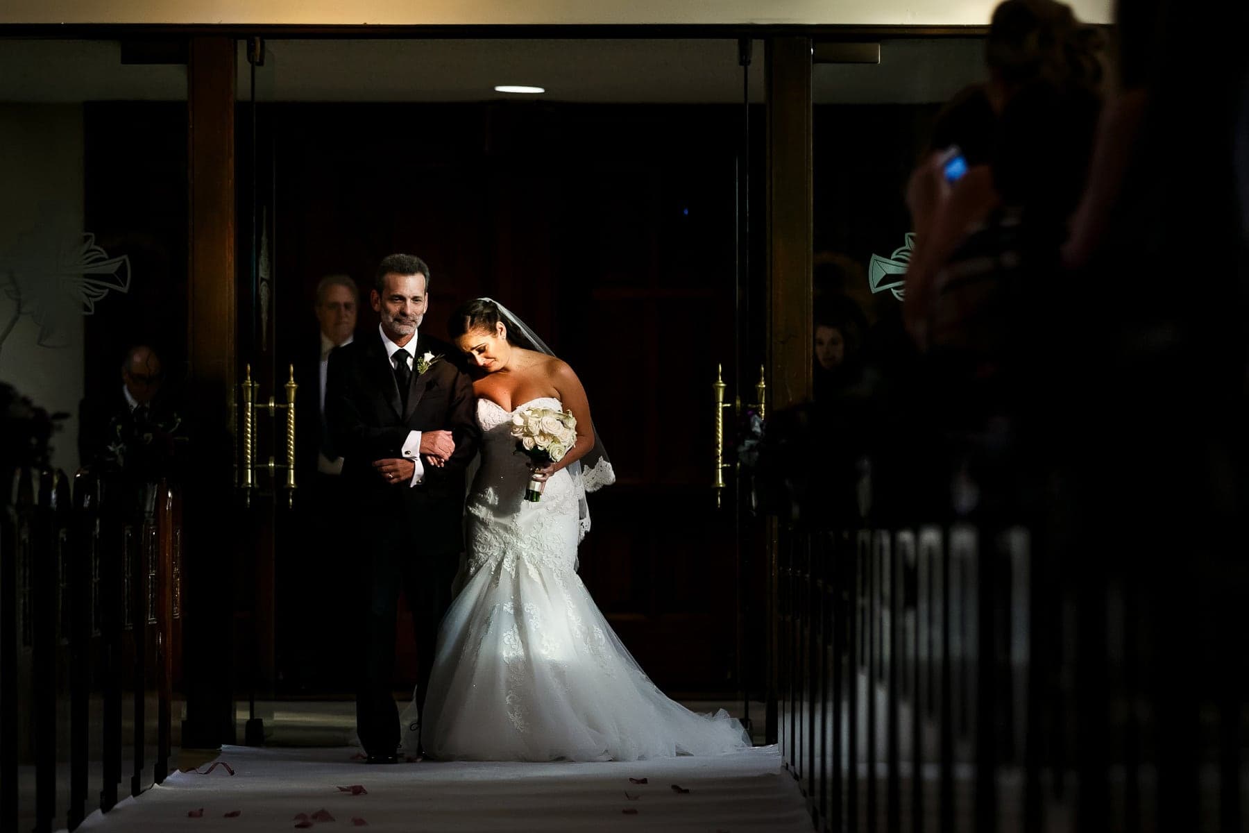 Nikki and Matt during their Greek Orthodox ceremony