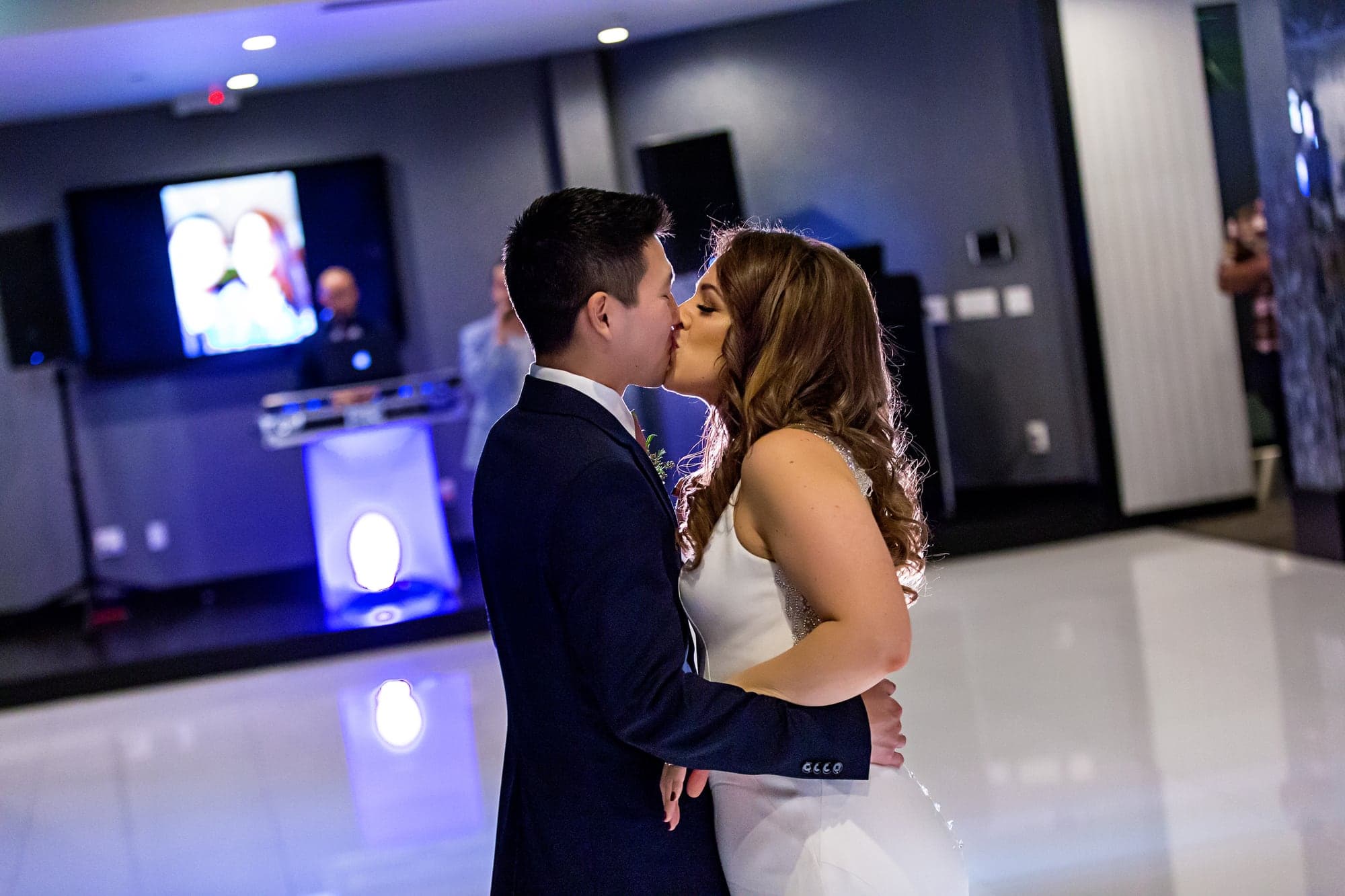 The Kaijoka couple dancing at their reception