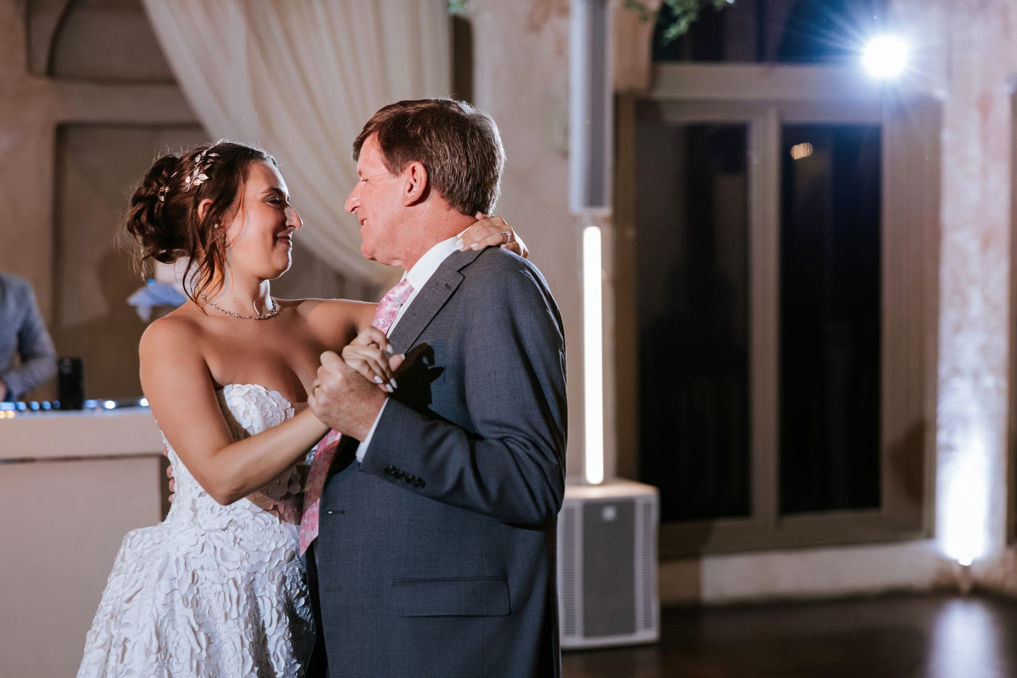 Kelsey dancing with her father at the reception