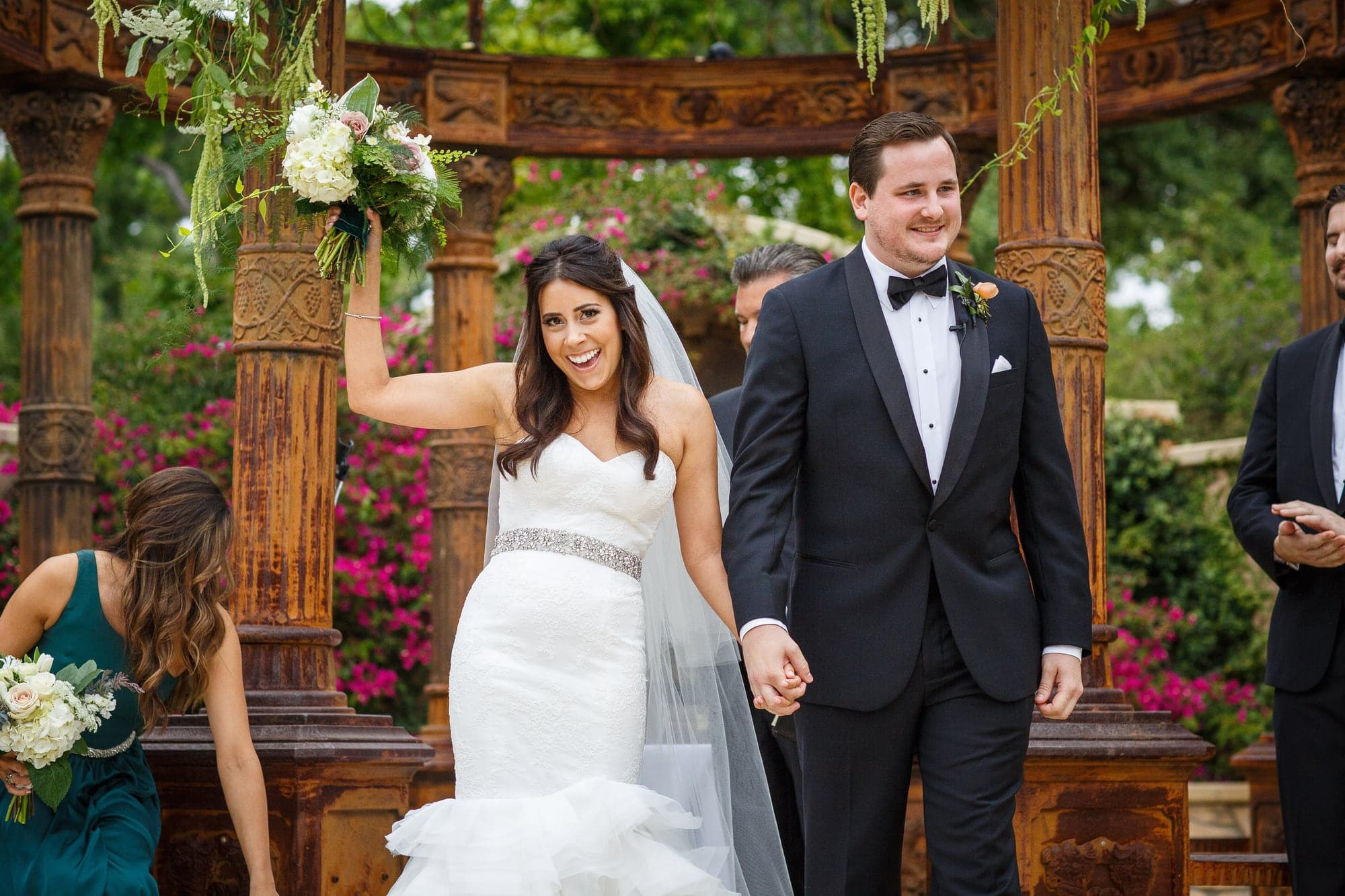 Brittany and Andrew together after their vows
