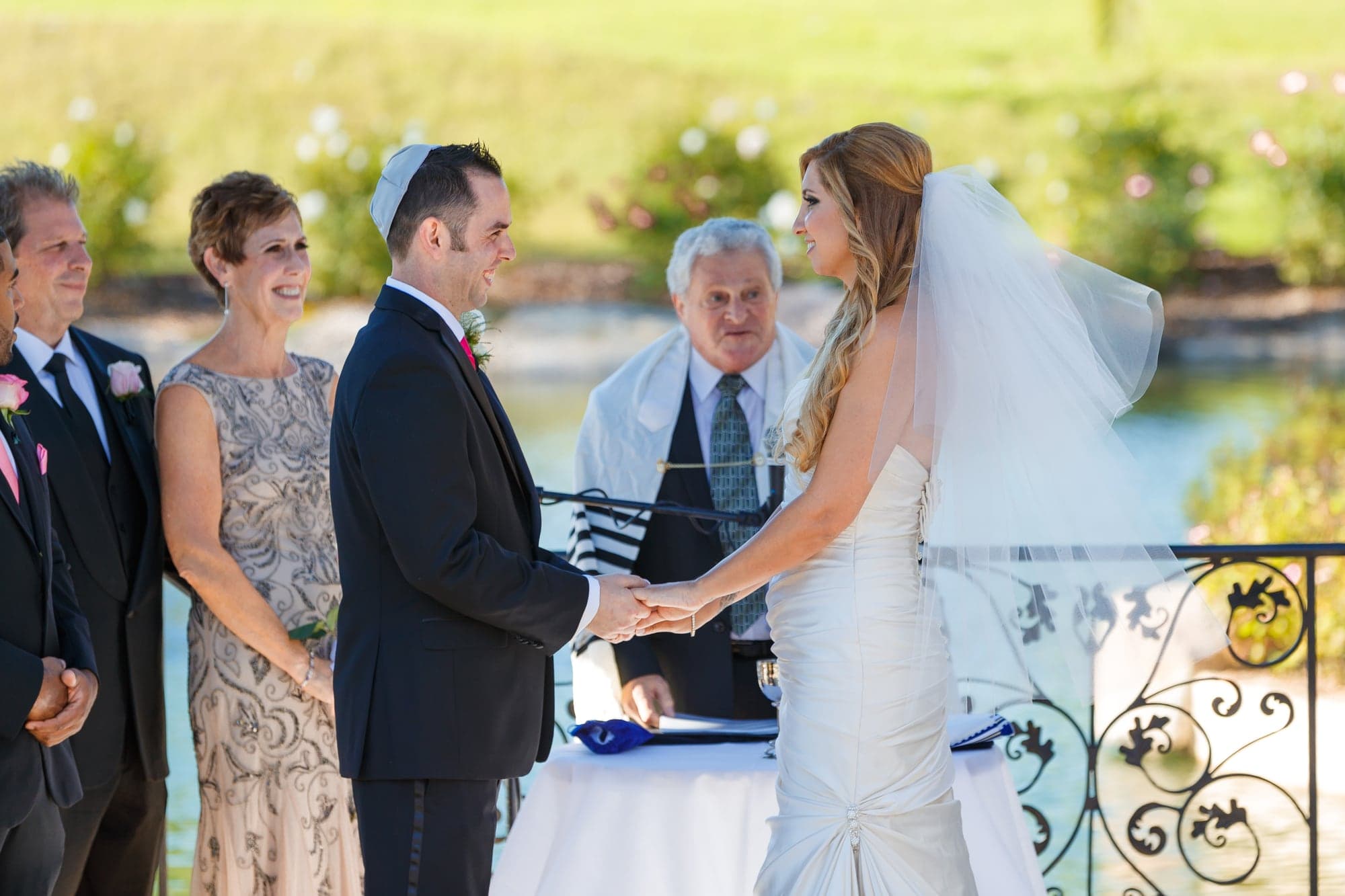 Melanson wedding ceremony in the garden