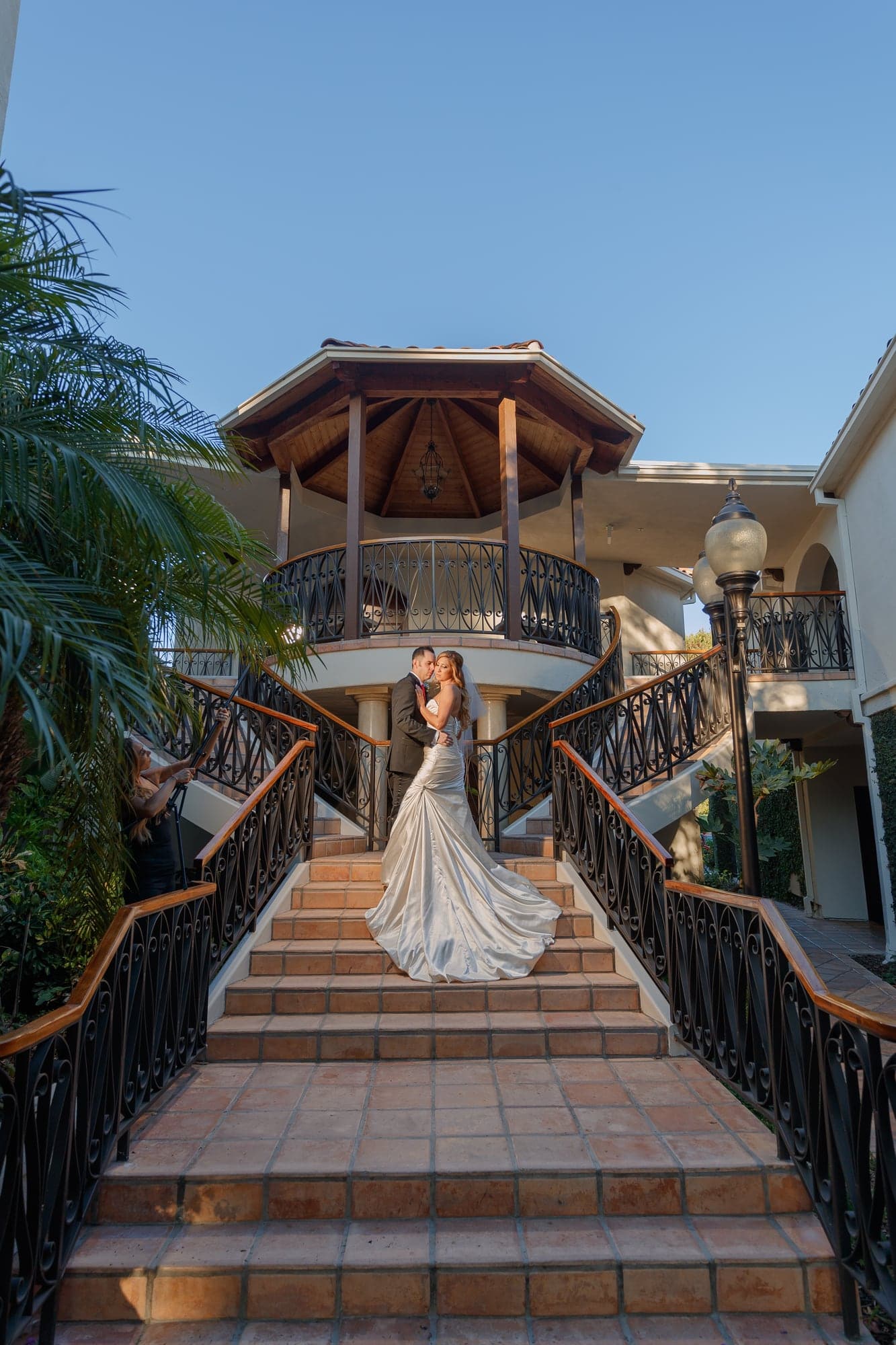 Westlake Village Inn wedding venue and garden bridge