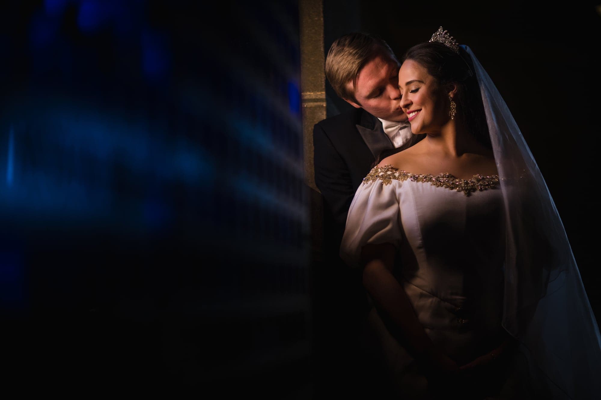 The Swartz newlyweds sharing an intimate portrait inside Wilshire Boulevard Temple