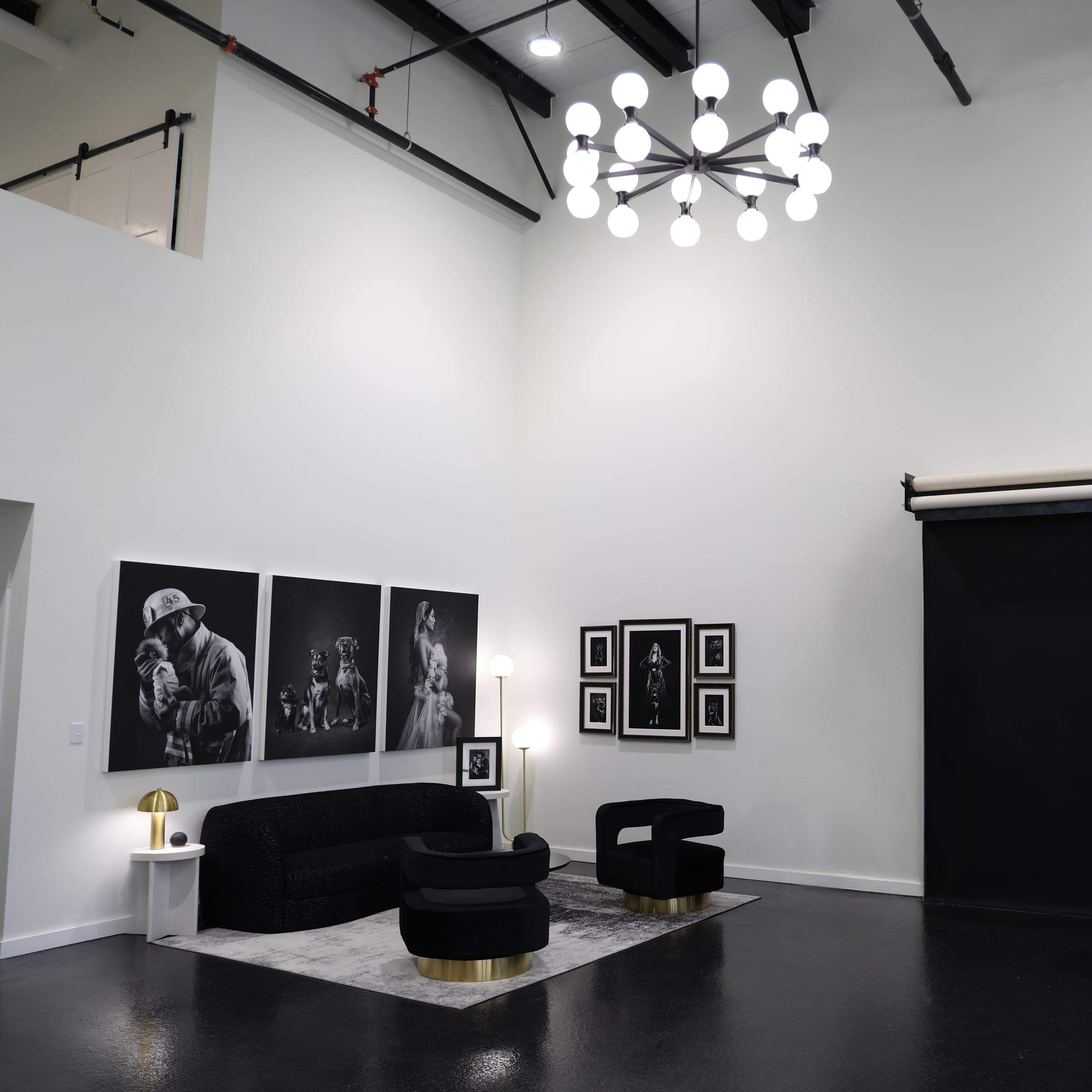 Inside the Michael Anthony Photography studio in McKinney, Texas