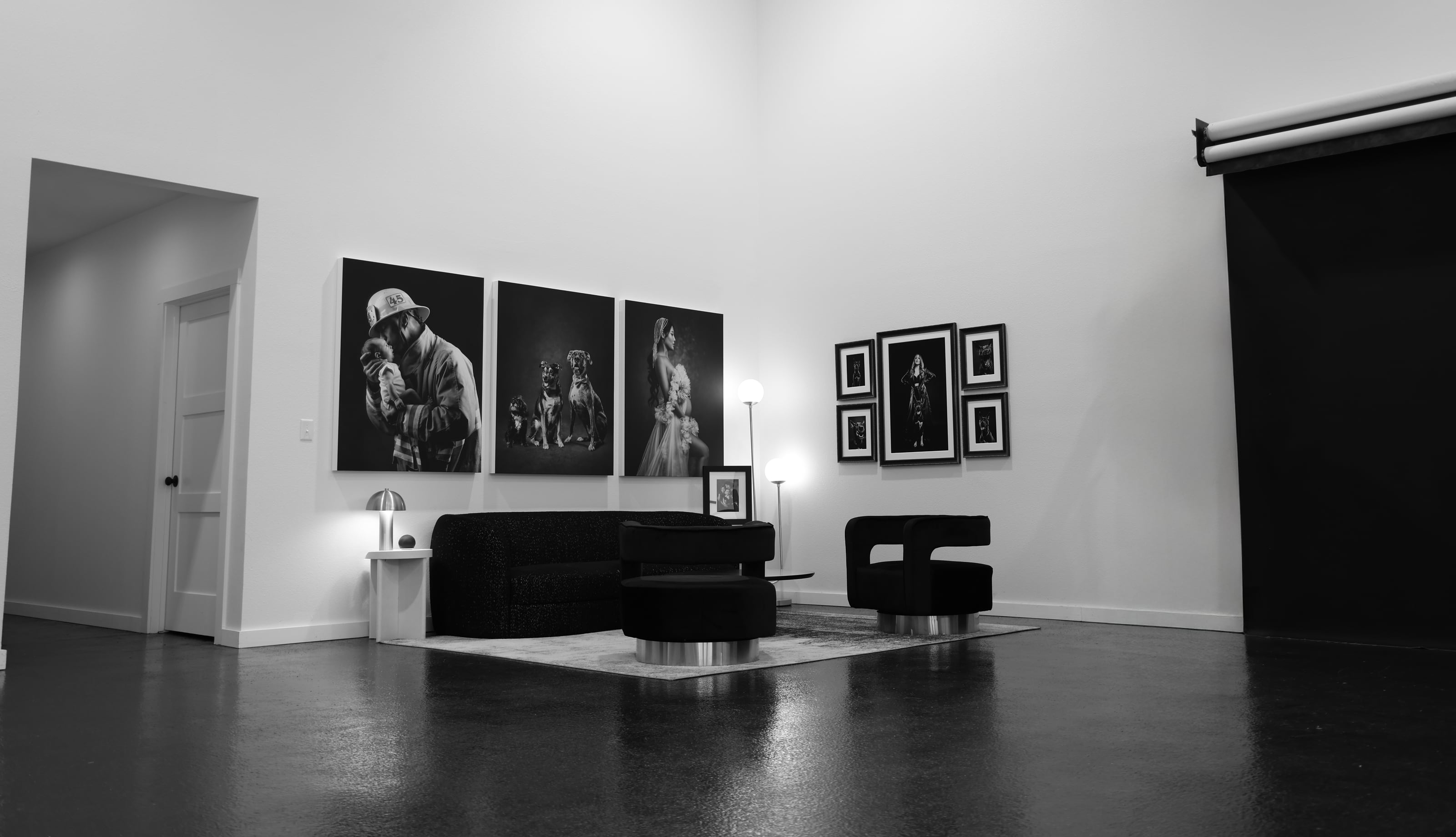 Inside the Michael Anthony Photography studio in McKinney, Texas